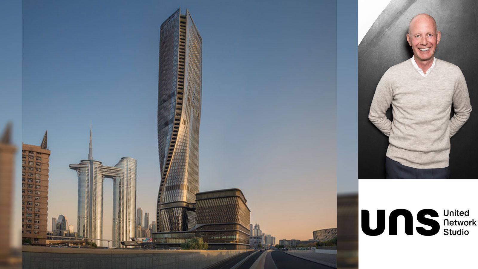 wasl tower in dubai with an all-ceramic facade designed by un studio