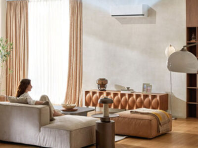 LG's Integrated Dual Inverter Compressor™ technology reduces energy consumption while supporting stable indoor cooling performance.