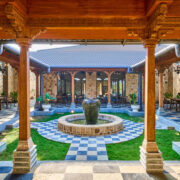 courtyard typology at jungle homes tadoba resort designed around wada architecture by nashine architects