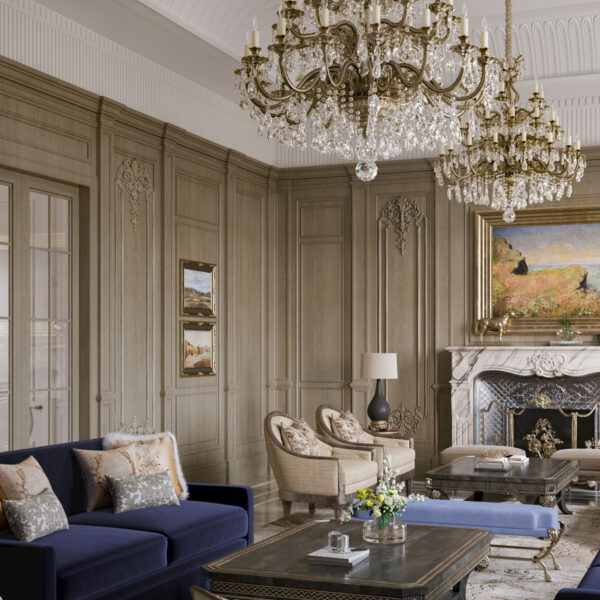 A Contemporary Neo-Classical Villa in New Delhi by Aparna Kaushik Design Group