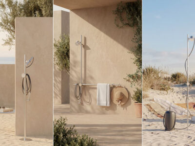 formalibera is the new modular outdoor shower system designed by Pierattelli Architecture