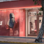 pigeon as motif of city observer in staple shanghai store designed by design at present