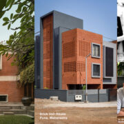two homes. one material, two experiences designed by studio lagom in valsad and studio arcon in pune