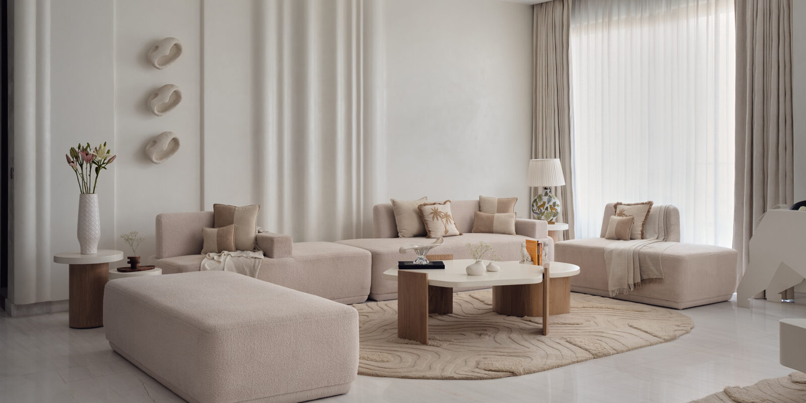 Point Plus Designs composes a restorative Noida home shaped by light, texture and restraint.