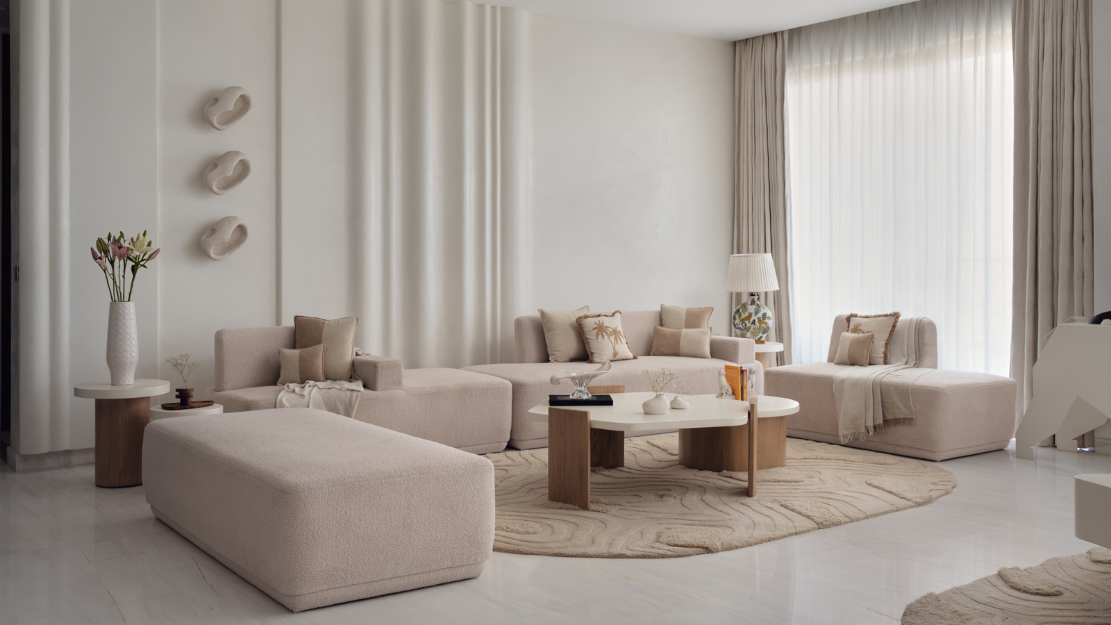Point Plus Designs composes a restorative Noida home shaped by light, texture and restraint.