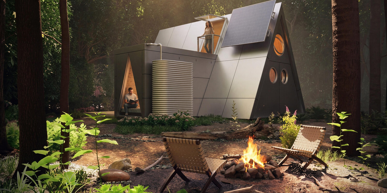 Atelier Lune designs Camping House Reimagining Micro-Housing for Life on the Move