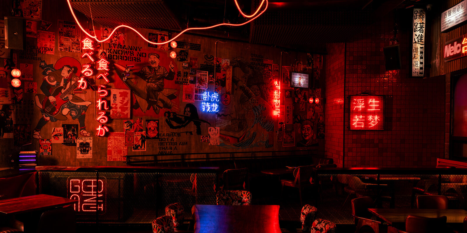 gonzo bar and restaurant in gurugram designed by That Design Studio