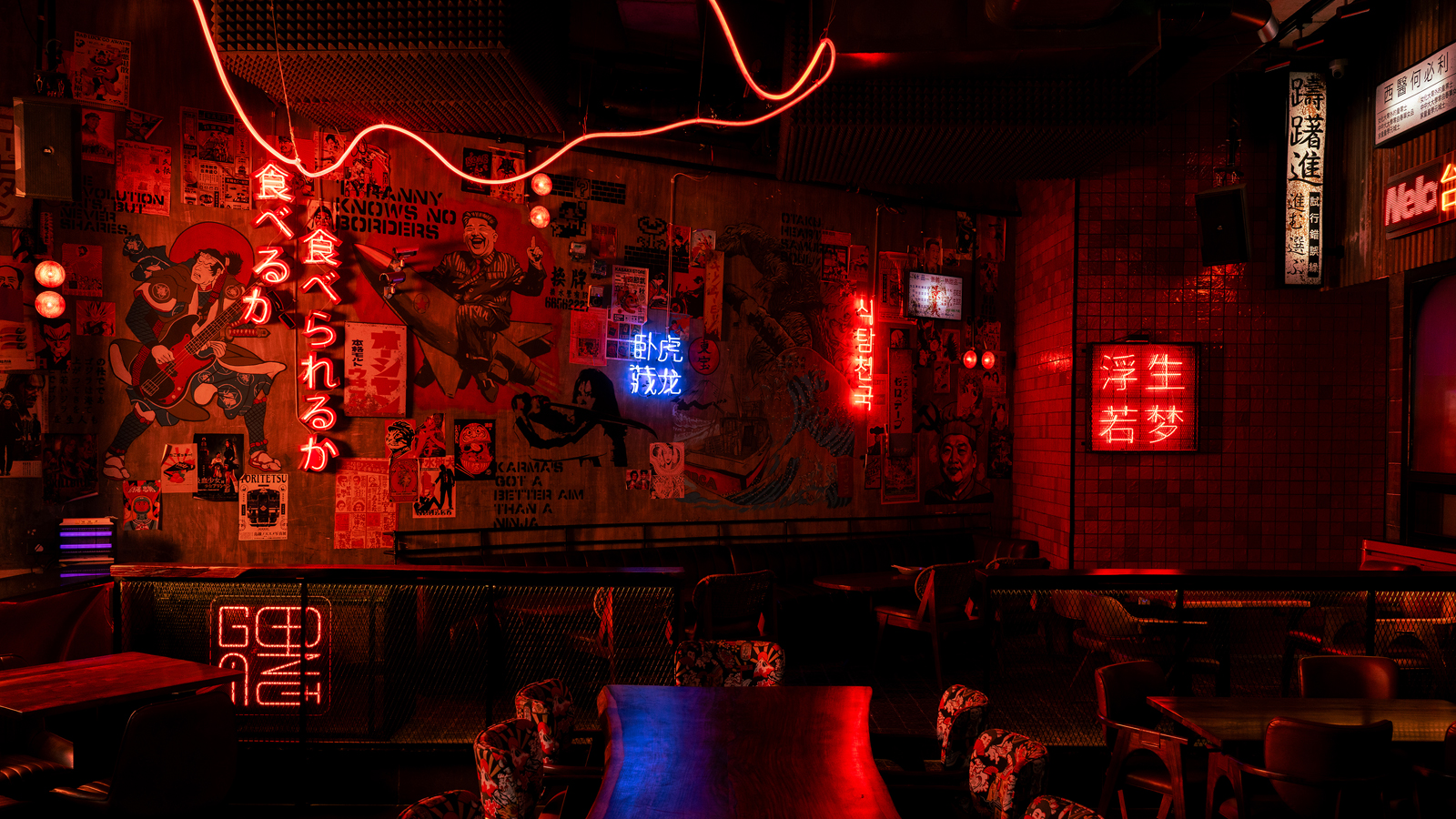 gonzo bar and restaurant in gurugram designed by That Design Studio