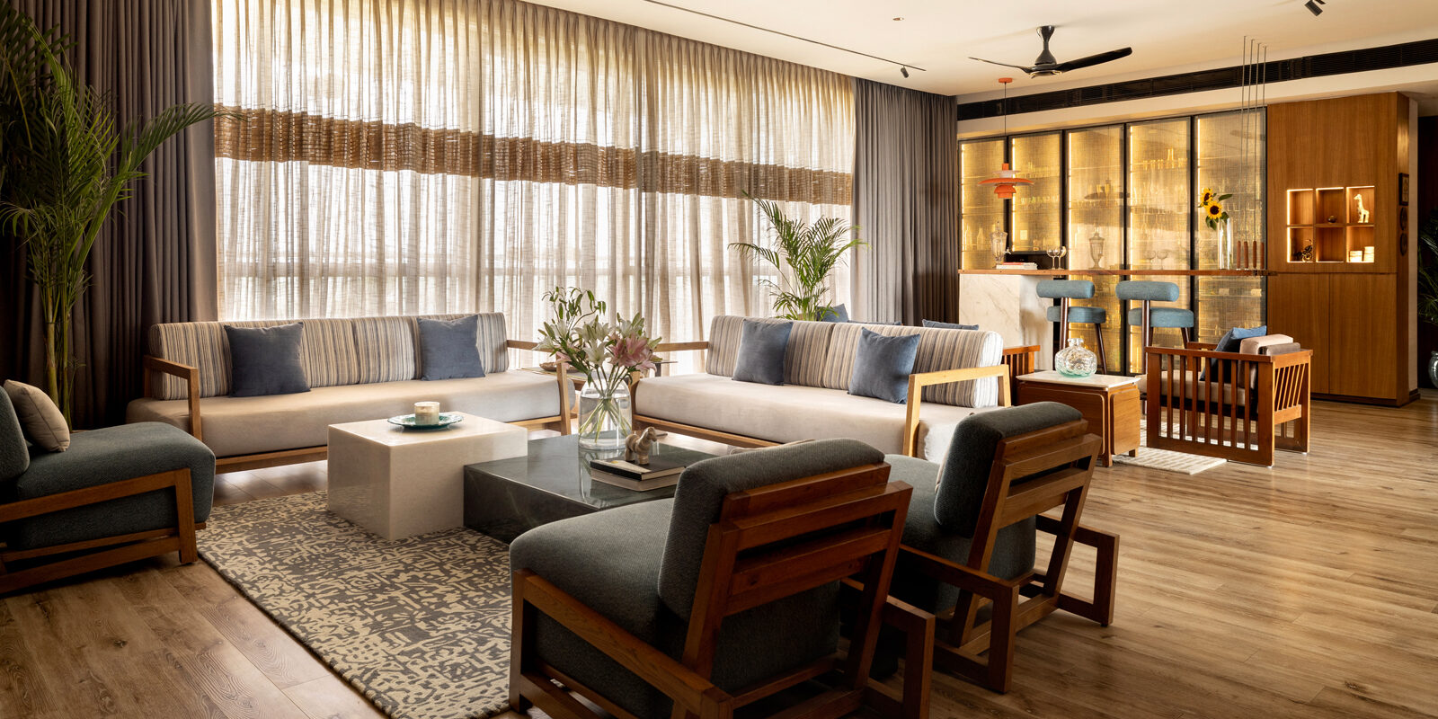 gurugram home renovated by design plus