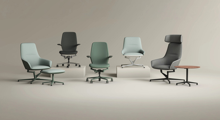 ergonomic chairs in the Kiaura Collection using Cognetic Technology