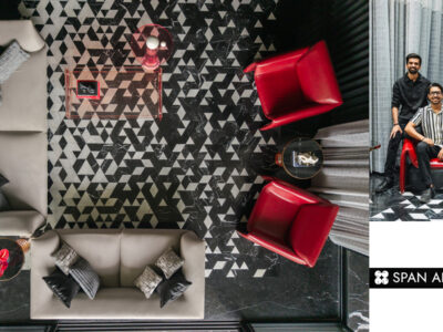 monochrome rouge villa in indore designed by span architects